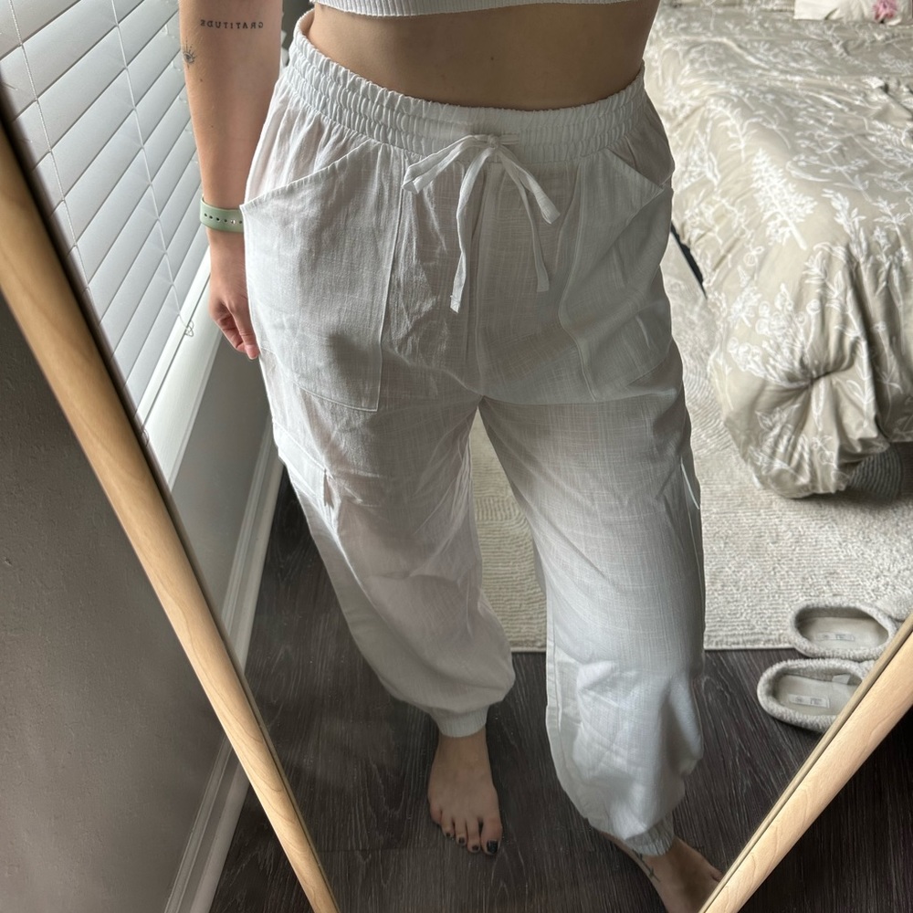 Linen Pants with adjustable waist